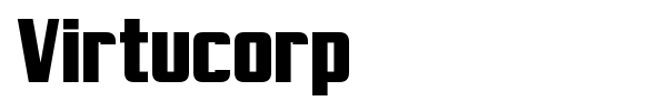 Virtucorp font preview